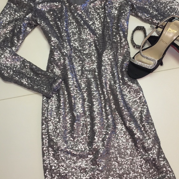 JAY X JAYGODFREY mini dress with allover sequins. - Picture 3 of 7